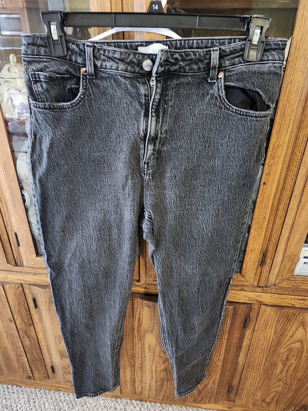 Women's Black Washed Jeans - Classic Casual Denim